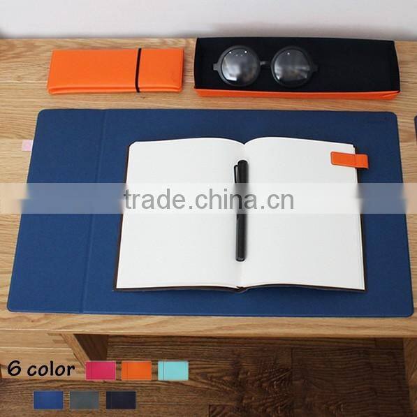 high quality genuine leather rectangle shape desk pad mouse pad place mat
