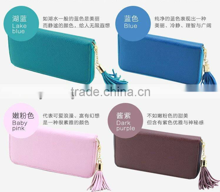 fine designer leather ladies clutch wallet