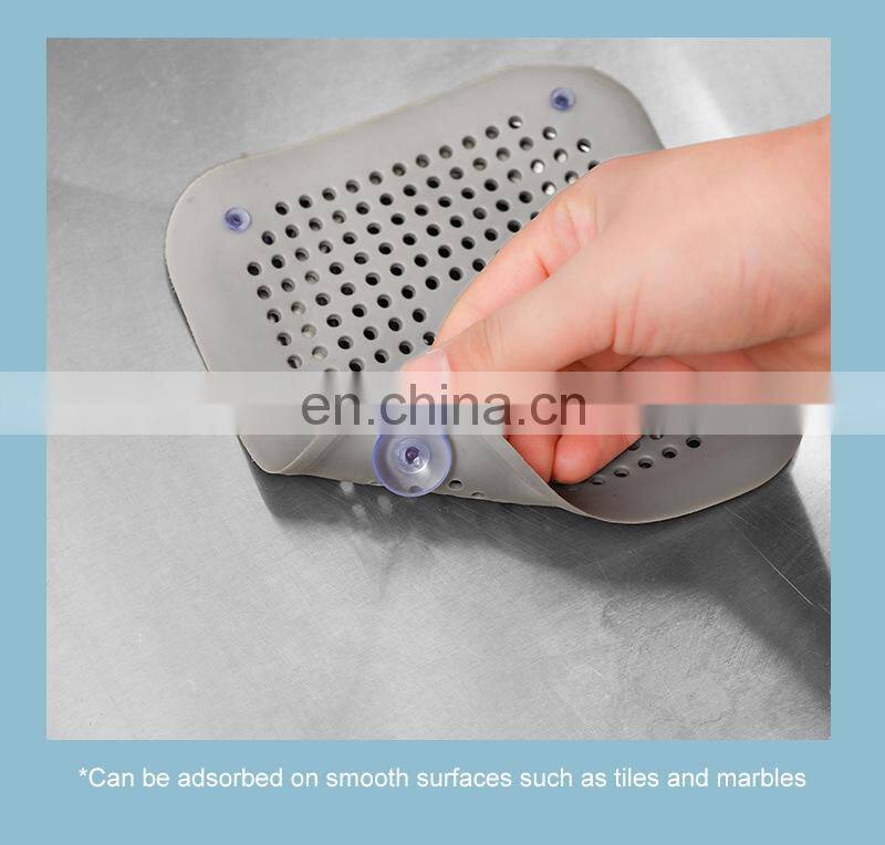 Hair Filter Sink Anti-blocking Strainer Bathtub Shower Floor Drain Stopper Silicone Kitchen Deodorant Plug Bathroom Accessories