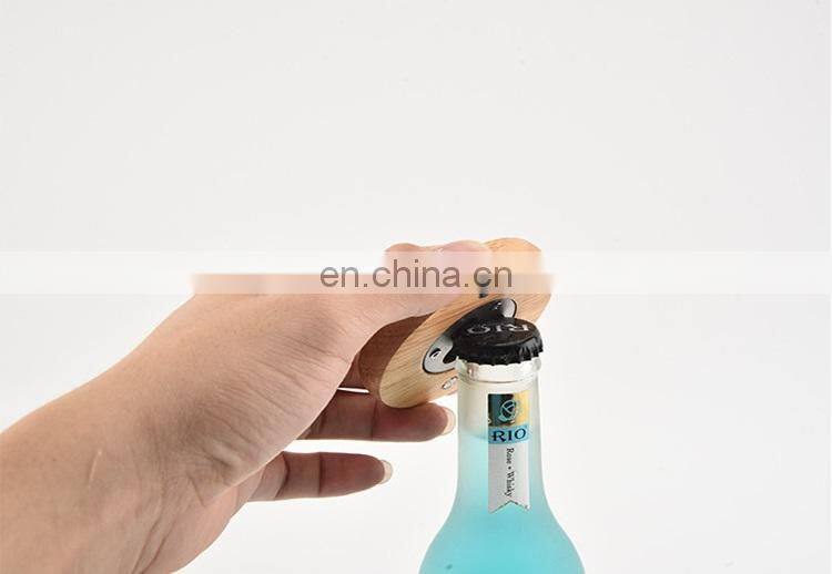 Pinbo Wholesale Wood Bottle Magnet Opener