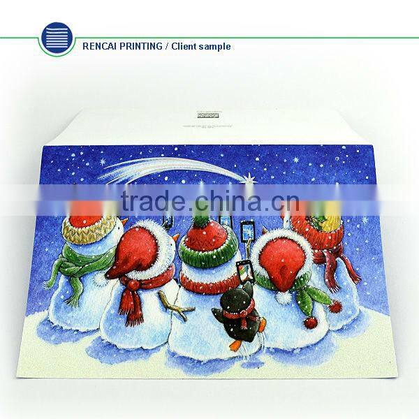 2014 hot sale custom made decorative greeting card