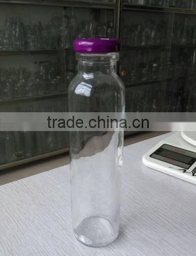 310ml beverage bottle / glass bottle with metal cap