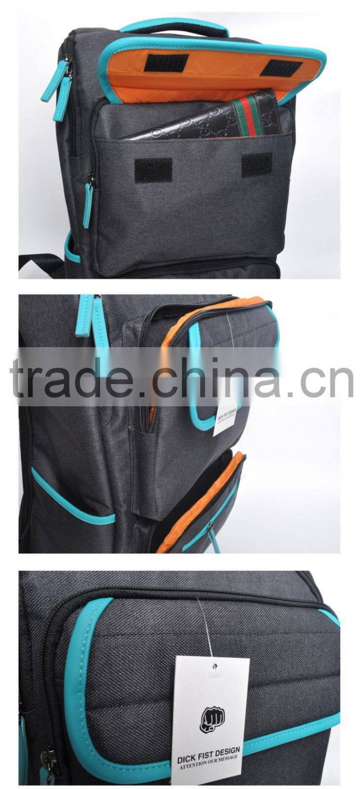canvas school backpack laptop backpack 600D backpack Europe korea fashion backpack