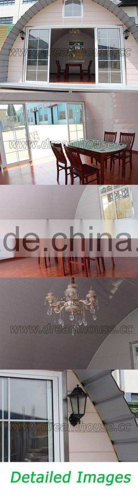 Transportable Modern Prefab Fiberglass Dome House/new style cheap arched cabin houses prefabricated tiny homes