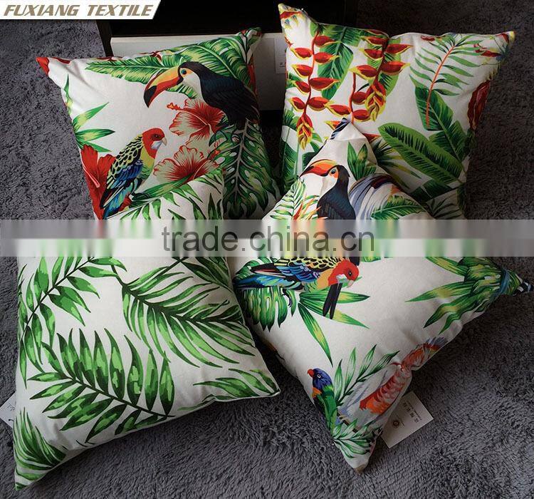 digital print green pillow