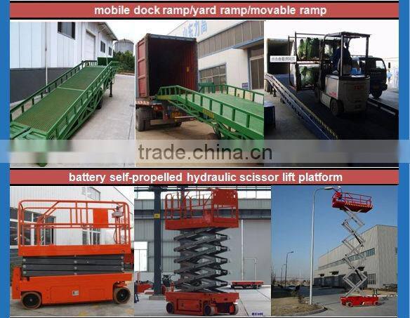 0.9~1.7m, 8 ton truck portable loading ramps /mobile loading ramps /adjustable loading ramp