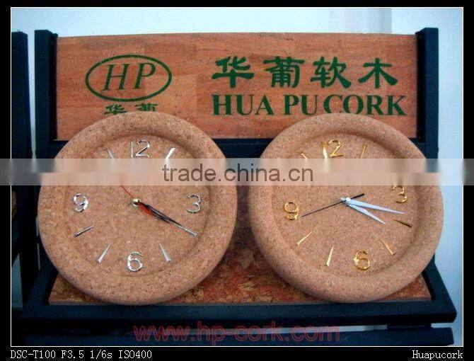cork wall clock