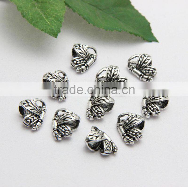 Creative Pdora Bracelet Accessories Anti-silver Large Hole Butterfly Shape Zinc Alloy Beads