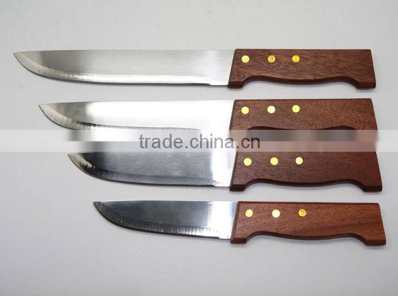 Wooden Handle Stainless Steel Utility Knife/Kitchen Tool