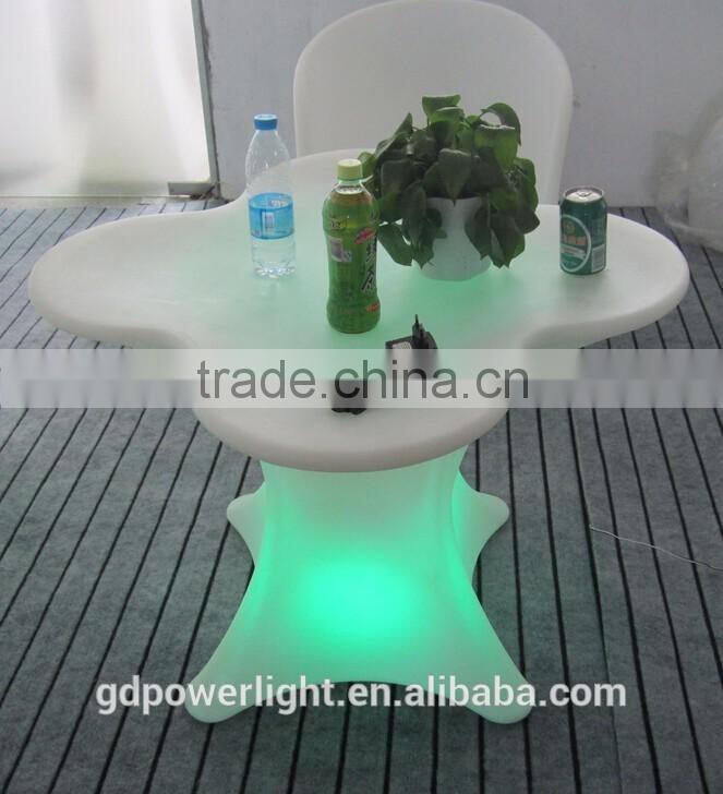 PE Plastic Bar Table with LED light and remote YXF-7871C
