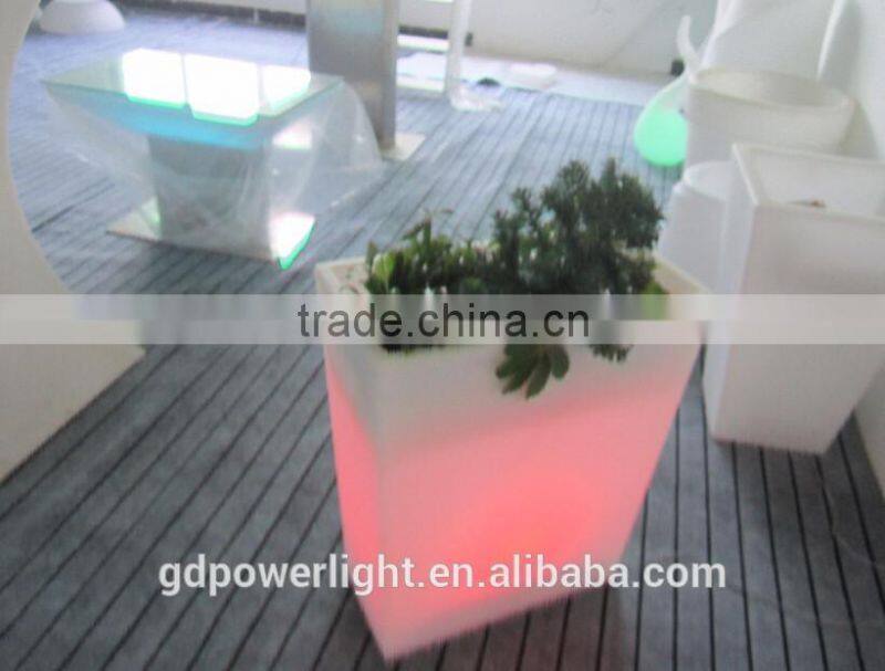 New PE plastic Flowerpot with LED light YXF-6070