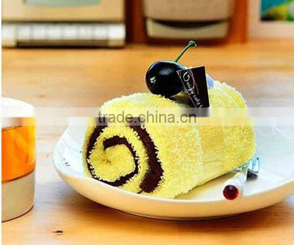 New design cute 100% cotton safe material towel cake