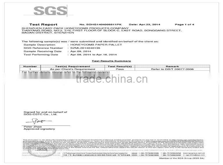 Replace wooden box,Honeycomb Paper Box Container for Pallet
