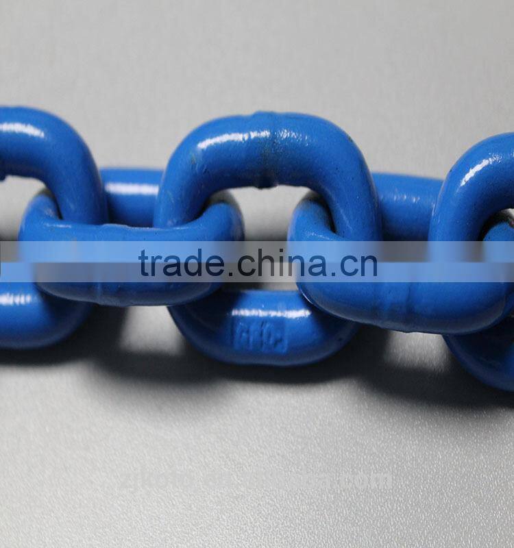 Plastic chain hot blue color