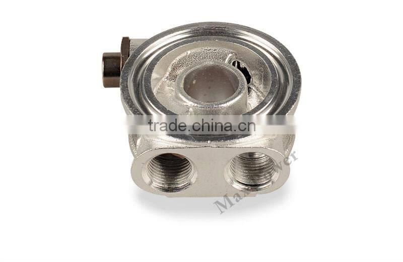 AN8 universal auto thermostat oil cooler sandwich plate oil dapter oil sandwich