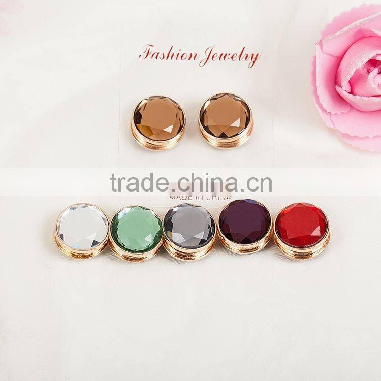 Crystal Gifts The New Muslim Scarf Accessories Mixed Colors Rhinestone Magnet Brooch PDJ0083