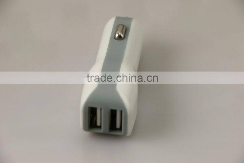 Two-tone dual USB car charger universal car charger