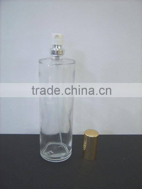 100ml glass perfume bottle with aluminum cap