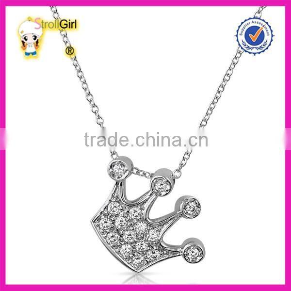 2015 new design fine jewellery necklace flower pendant antique silver