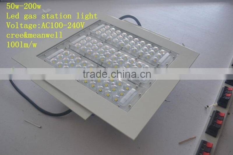 3 years warranty high quality petrol station CE BV ISO9001 gas station led canopy lights