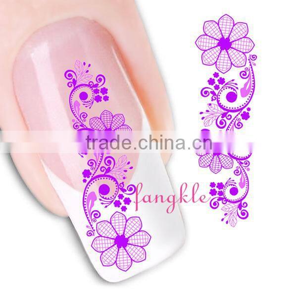 Hotselling water nail tips sticker