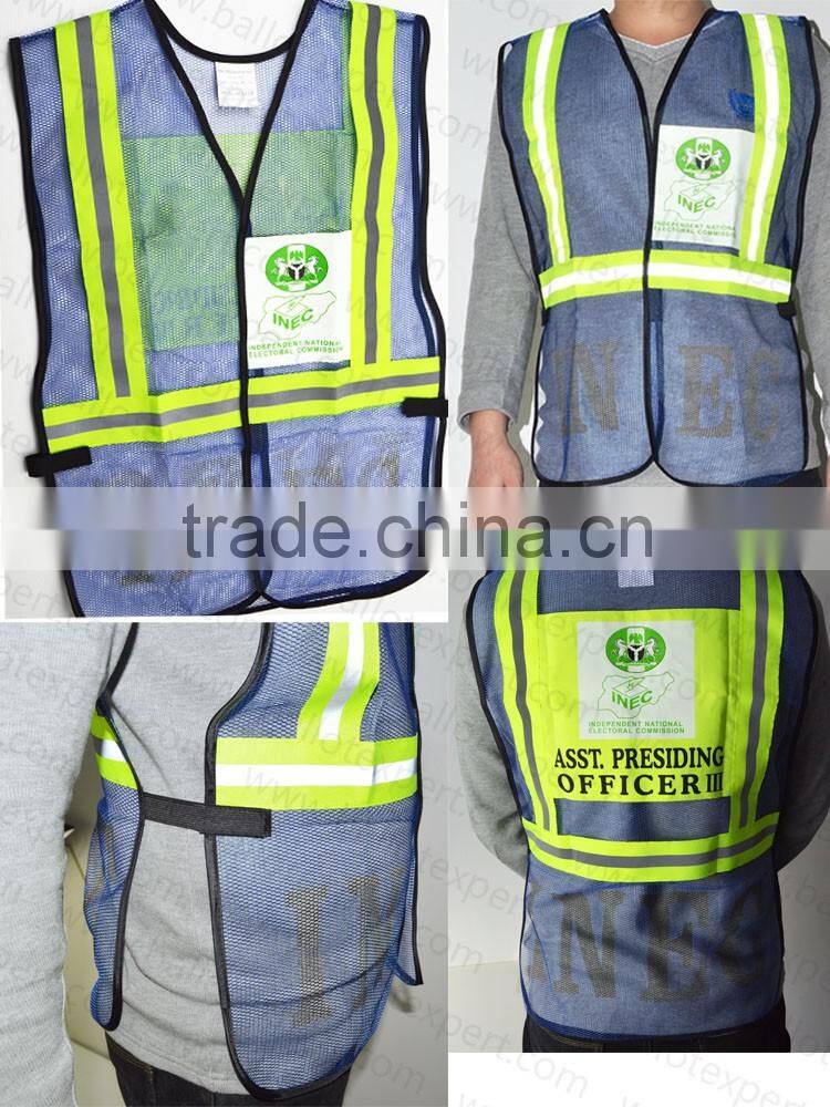 high visibility and good warning reflective safety vest
