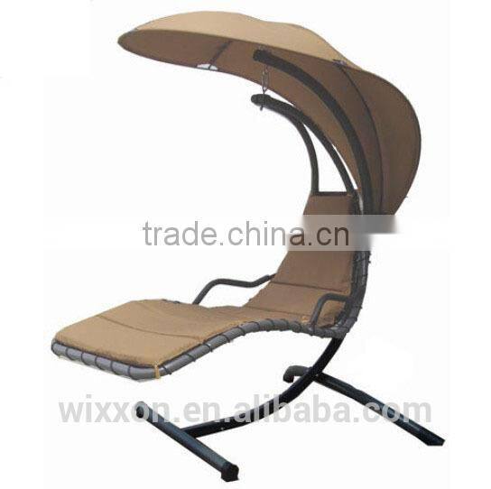 Hot Selling Waterproof Canopy KD Design Metal Stand Egg Shaped Swing Chair
