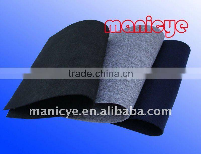 100% Polyester Needle Punched Non-woven Fabric For Making Hat Material