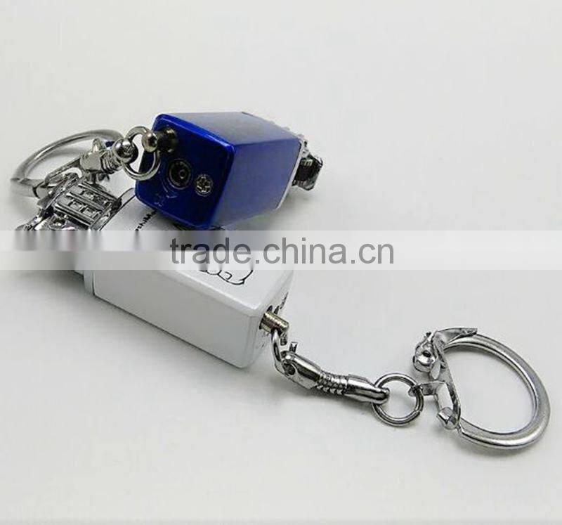 Fancy keychain cigarette flint lighter cartoon