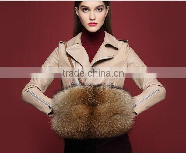 YR785A Hot Sale Winter Hand Warmer/Real Fur Hand Muffs New Arrival
