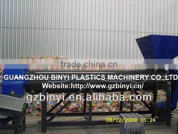 Used plastic washing recycling line pet bottle crushing washing drying recycling line