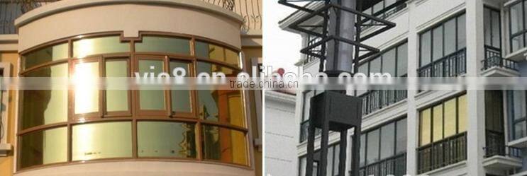 UV protective self adhesive gold color window film Heat Insulation Function building film