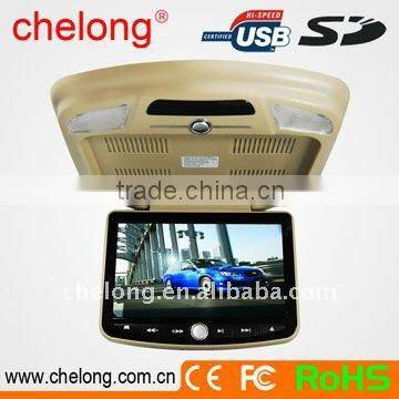china Flip Down 12v Tv 9" Multi-media digital Panel car dvd lcd player