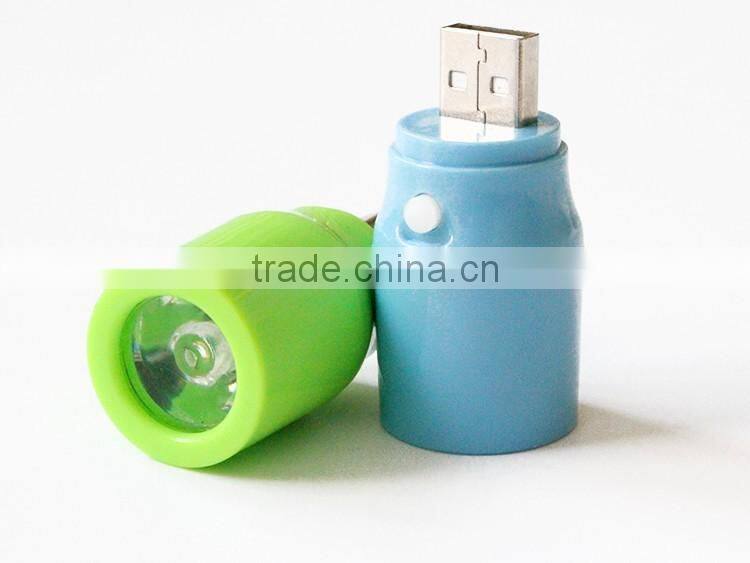 high quality wholesale portable colorful USB on-off LED