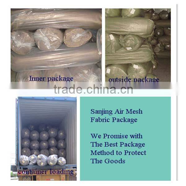 polyester warp knitted 3D air spacer mesh fabric ( sandwich mesh fabric ) for ventilation and bed mattress