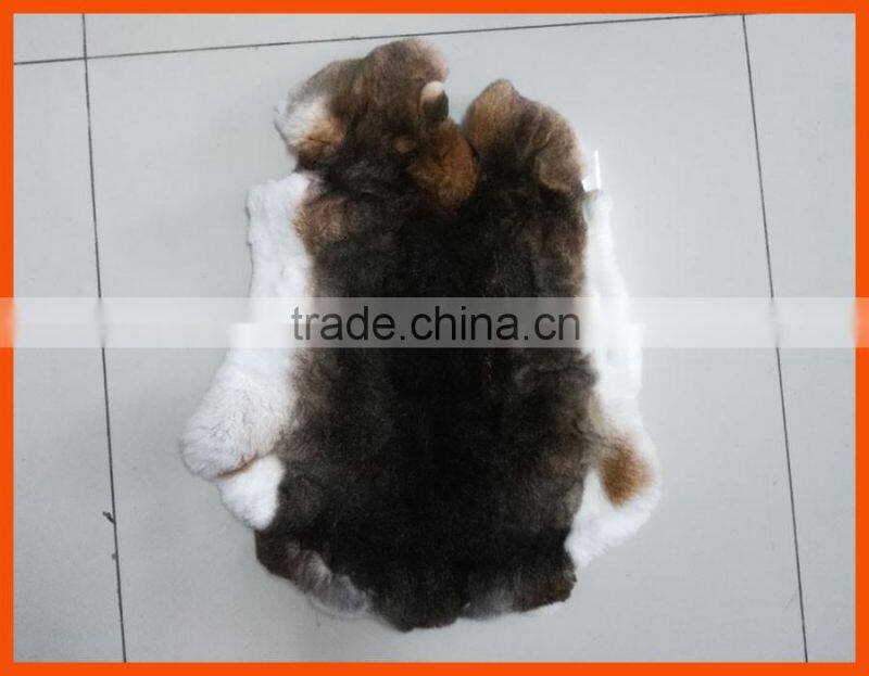 natural brown color rex rabbit fur skin
