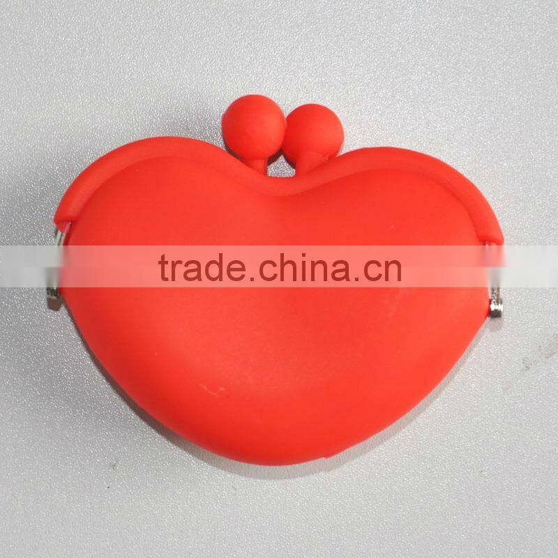 Heart Shaped Silicone Rubber Purse