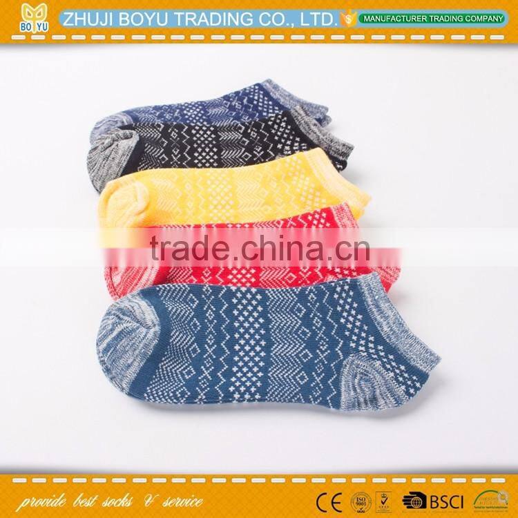 BY-160403 wholesale bamboo man sock and cotton men sock ; daily man ankle sock factory