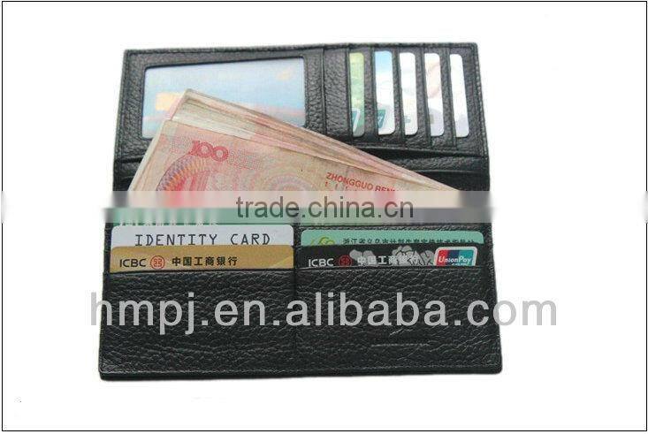 2013 western mens long wallets with cowhide leather material