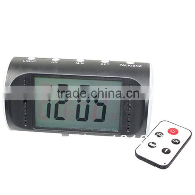 home security mini hidden Alarm Clock Camera with remote control JVE-3311F-1
