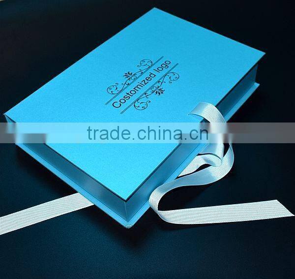 Custom logo printed lovely wedding dress favor box company