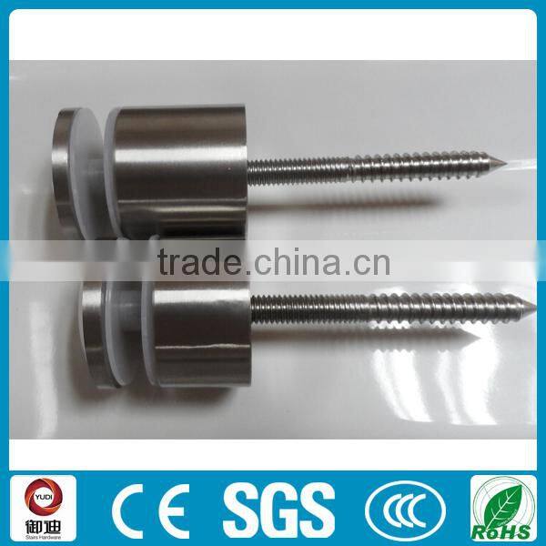 satin wall mounted stainless steel self-tapping glass standoff pin