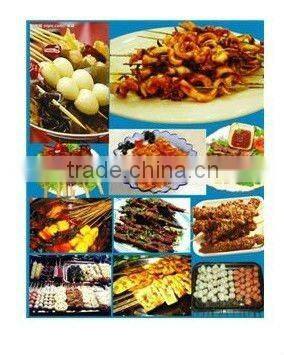 picnic used bamboo stick flat bamboo bbq skewer