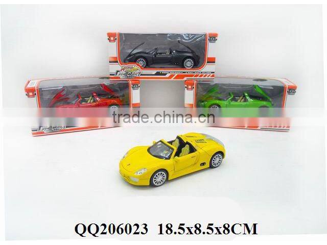 Pull back die cast car with light & IC