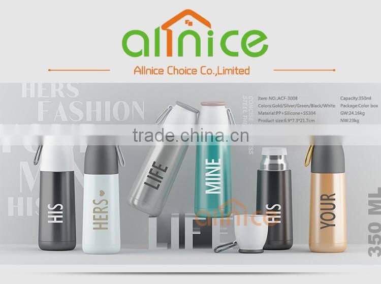 350ml wholesale stainless steel water fashion design oem logo vacuum bottle