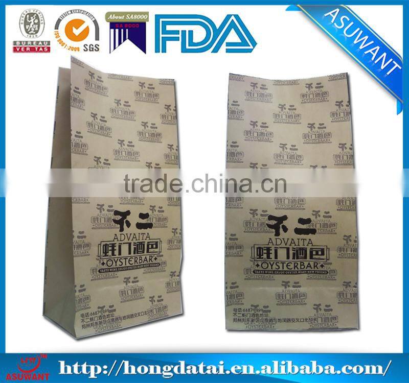 printed super quality black kraft paper pouches