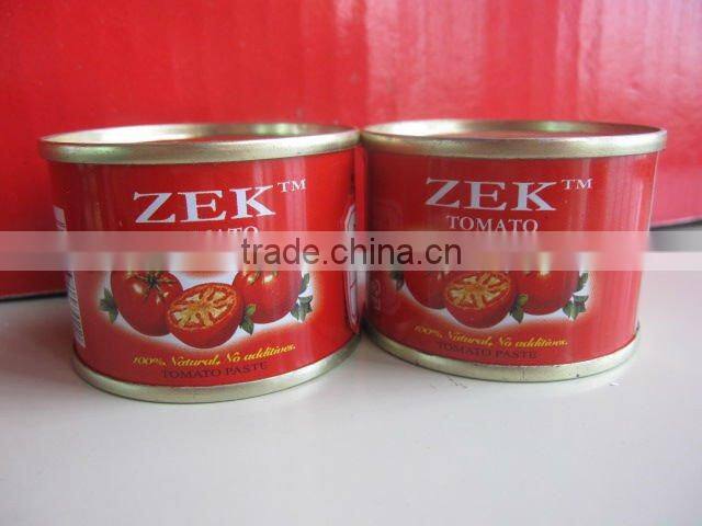 425g*12tins tomato paste tomato sauce, concentration28-30,cold break