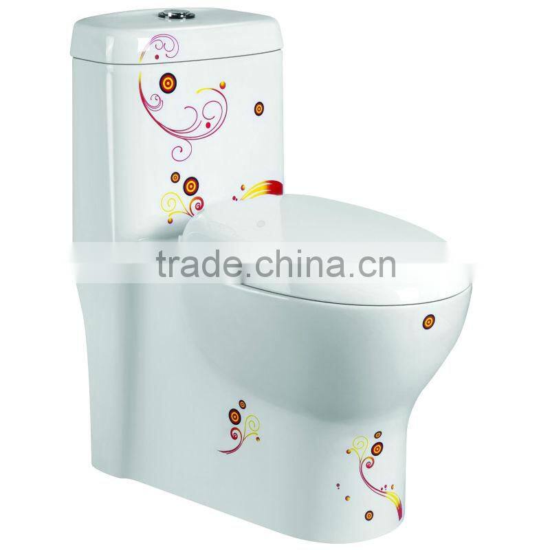Handmade decoration one piece new red toilet for sale
