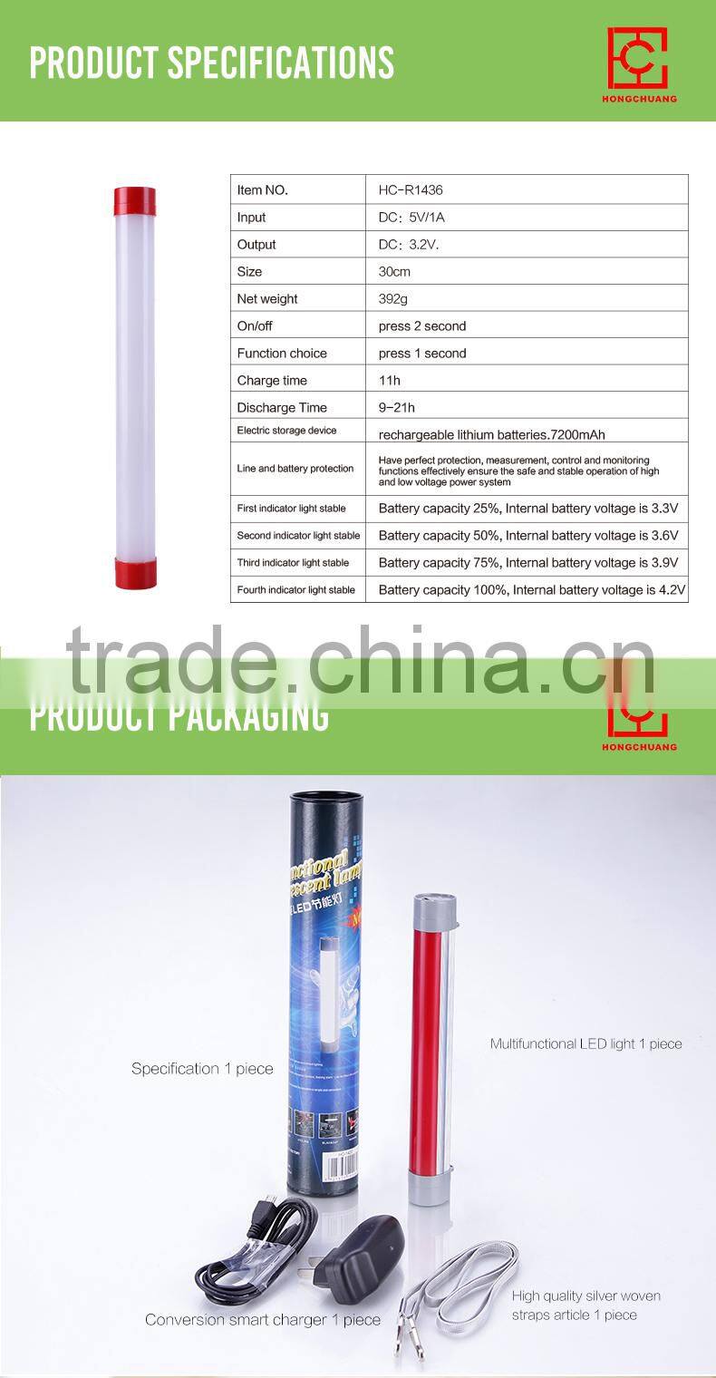 HC-R1436 power bank IP55 battery rechargeable led high power lamp