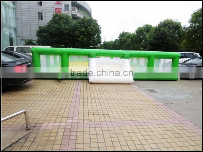 2015 inflatable football field/ inflatable soap soccer games